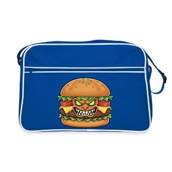 Dessin animé du Démon du Citoyen Sinistre - Sac Retro - bleu/blanc - Devant