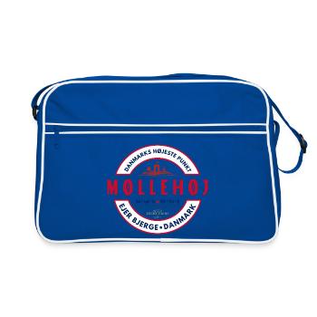 Møllehøj Denmark Peak Graphic Tee - Retro Bag - blue/white - Front