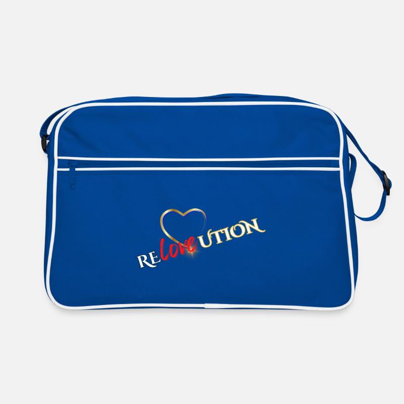 Liebevolution Heart Rose Typo Retro Bag