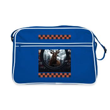 Lunette Réticule Snow Camo American Flag Cerf Cible - Sac Retro - bleu/blanc - Devant