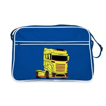 Truck Driver Truck Driver Truck Brummi - Retro Bag - blue/white - Front
