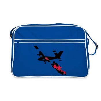 wingsuit_1 - Sac Retro - bleu/blanc - Devant