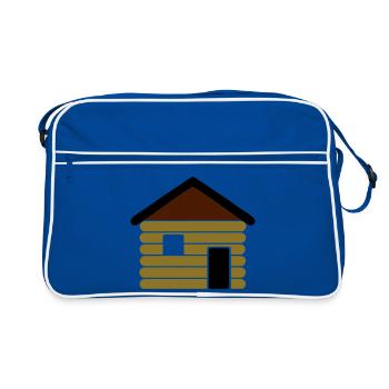 blockhouse - Retro Bag - blue/white - Front