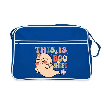 C’est Boo Sheet Shit Design Cadeau d’Halloween - Sac Retro - bleu/blanc - Devant