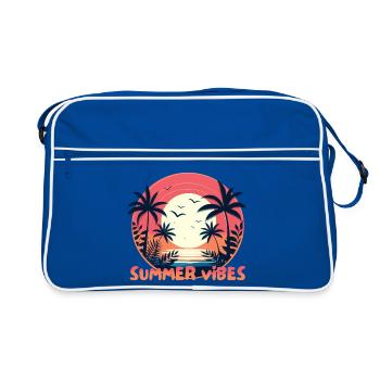 Ambiance estivale - Sac Retro - bleu/blanc - Devant