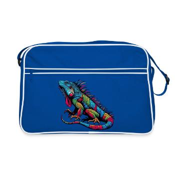 Iguane - Sac Retro - bleu/blanc - Devant
