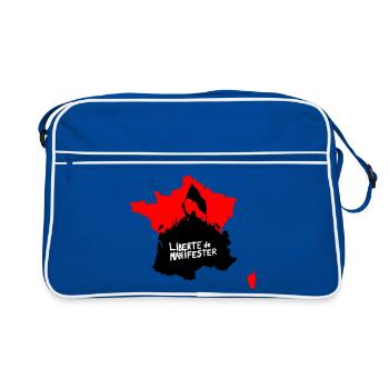 Freedom to protest - Retro Bag - blue/white - Front