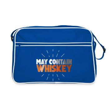 Whiskey Saying Whiskey Drinker Whiskey Lovers - Retro Bag - blue/white - Front