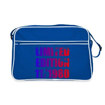45th Birthday Limited Edition 11/1980 - Retro Bag - blue/white - Front