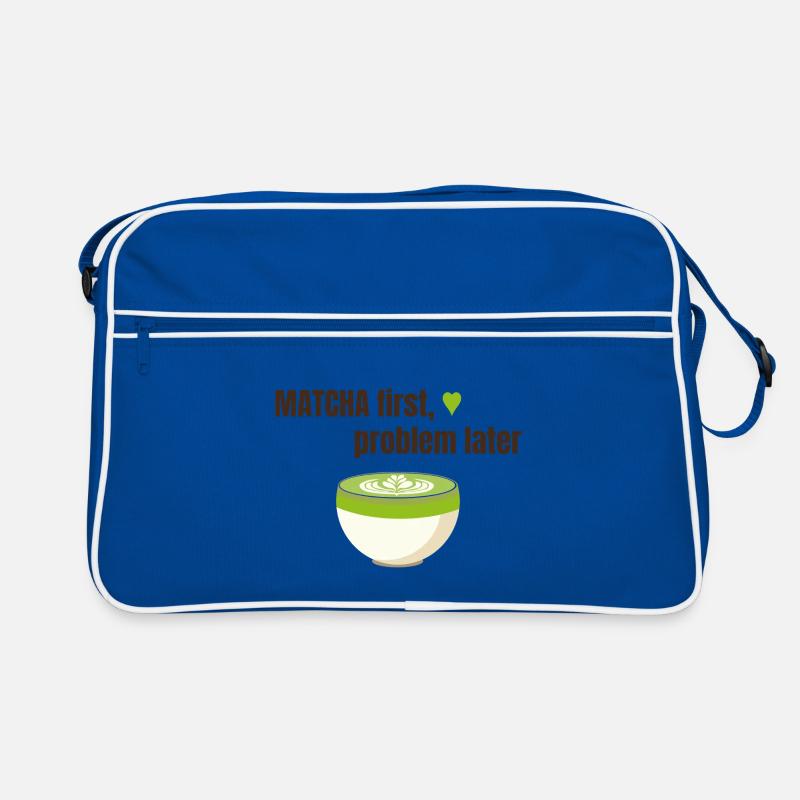 Matcha first, problem later Retro Tasche