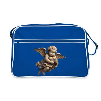 CUPID CHERUB #1 - peace & love - Sac Retro - bleu/blanc - Devant