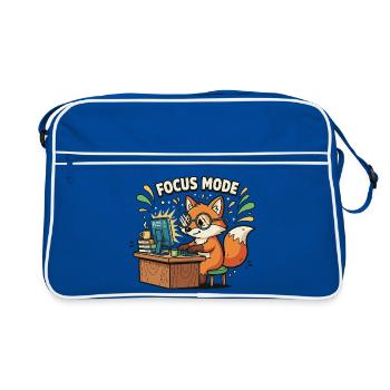 Mode Focus Fox sur l’ordinateur - Sac Retro - bleu/blanc - Devant
