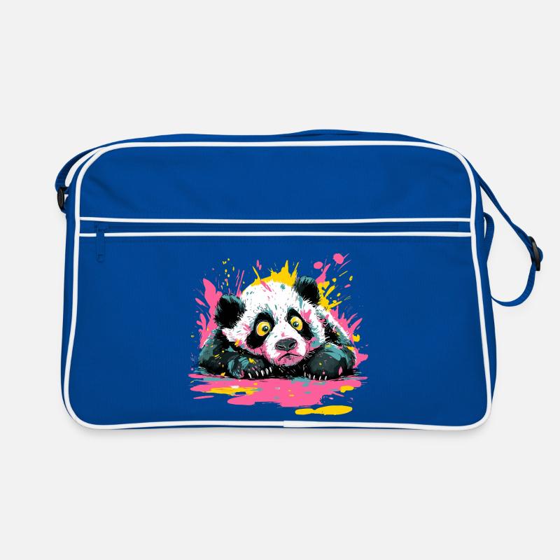 Panda Splash Peinture Pop Art Splash Sac Retro