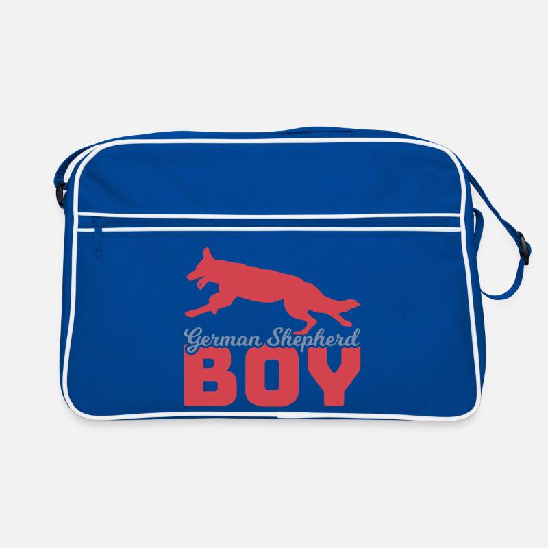 Schäferhund Junge Retro Tasche