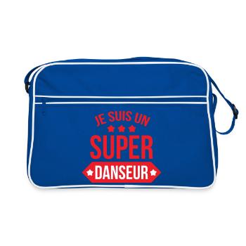 I'm a great dancer - Retro Bag - blue/white - Front