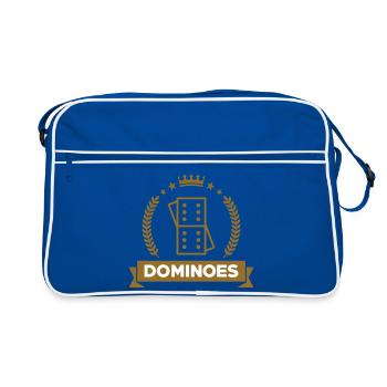 Dominos Prestige : Blason d'Or Lauréat - Sac Retro - bleu/blanc - Devant