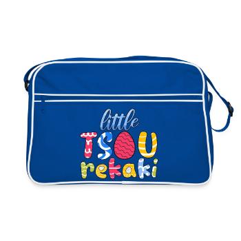 Little Tsourekaki Greek Easter Orthodox Easter - Retro Bag - blue/white - Front