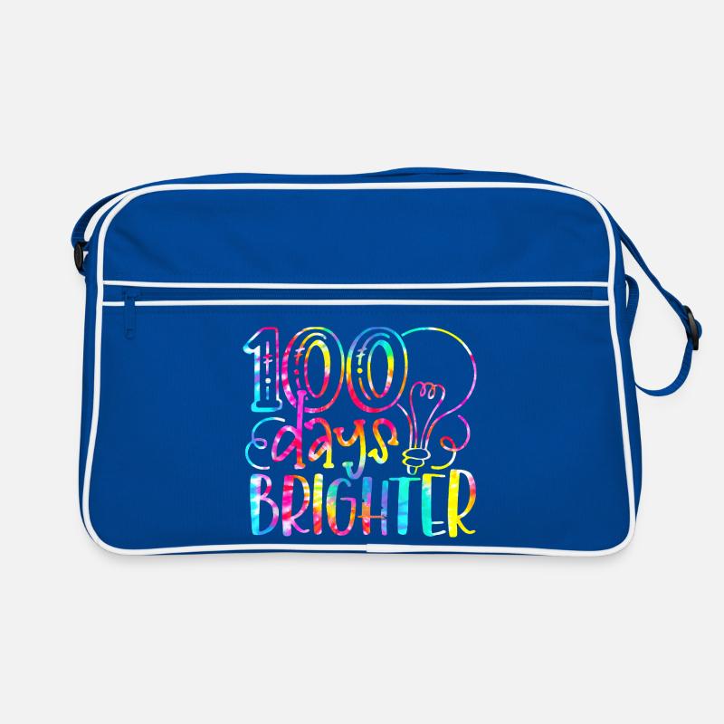100 Days Brighter Rainbow Retro Bag