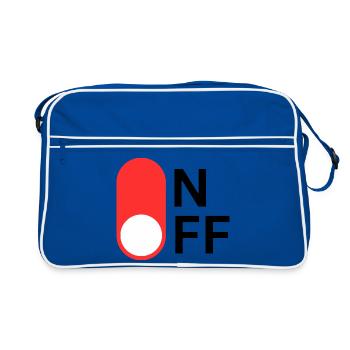 ON/OFF mode - Retro Bag - blue/white - Front