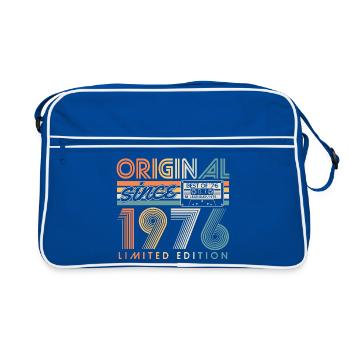 Original 1976 Vintage Vintage Birthday Retro - Retro Bag - blue/white - Front