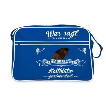 Kaltblüter chance - Sac Retro - bleu/blanc - Devant