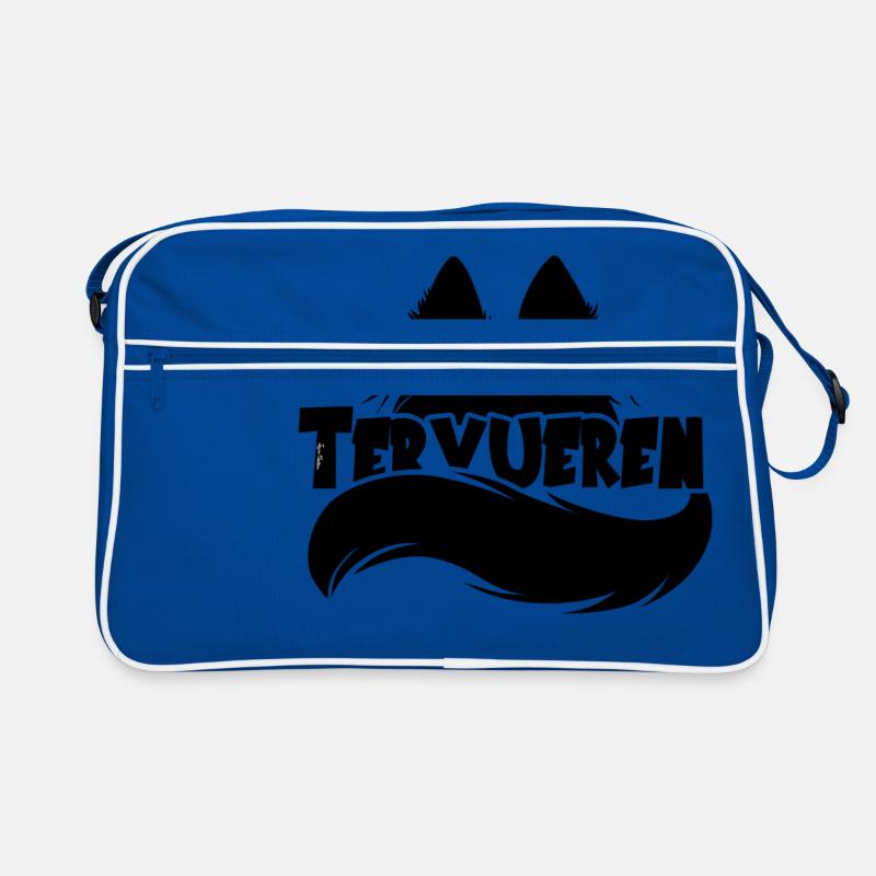 Silhouette Tervueren - Black - Retro Bag - blue/white