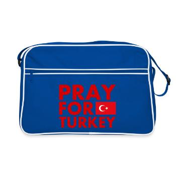 Pray for turkey - Sac Retro - bleu/blanc - Devant