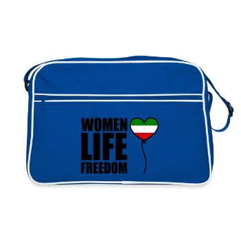 Women life freedom - Retro Bag - blue/white - Front