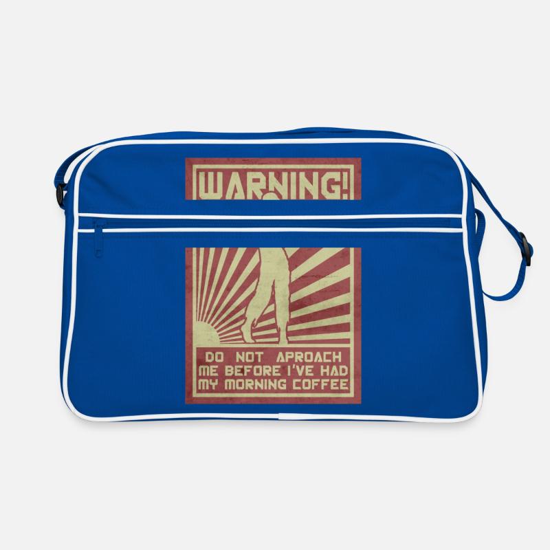 Kaffeezombie. Nicht aproach. Retro Tasche