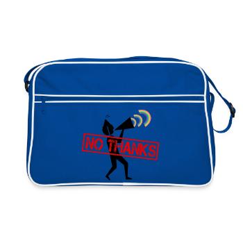 No Thanks - Retro Bag - blue/white - Front