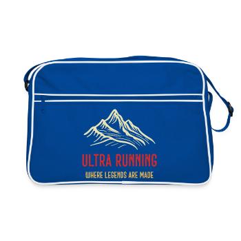 Ultra Running - Là où les légendes se font - Sac Retro - bleu/blanc - Devant