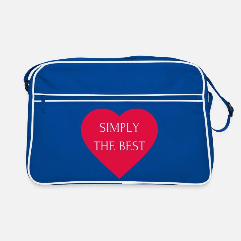 Simply the Best - Retro Tasche - Blau/Weiß