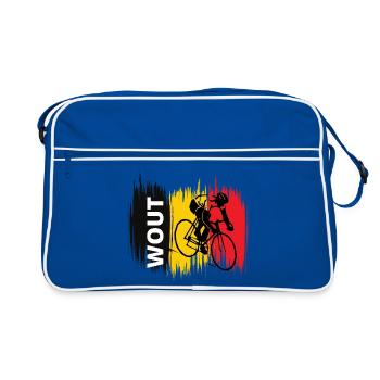 Wout Van Aert - Chamption cycliste - Sac Retro - bleu/blanc - Devant