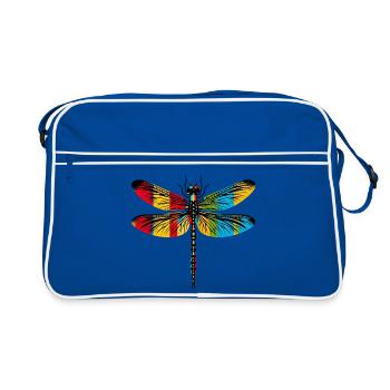 Dragonfly - Retro Bag - blue/white - Front