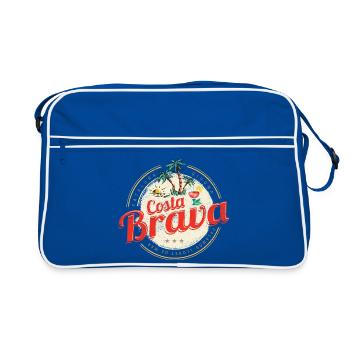 Costa Brava Vintage Catalogne Espagne Souvenir - Sac Retro - bleu/blanc - Devant