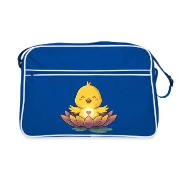 Lumière Cœur de Poussin Lotus - Sac Retro - bleu/blanc - Devant