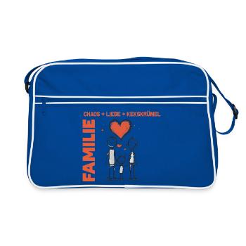 FAMILY-Chaos Love Cookie Crumbs-Personalizable - Retro Bag - blue/white - Front