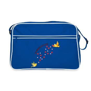 Liés par l’amour - Sac Retro - bleu/blanc - Devant