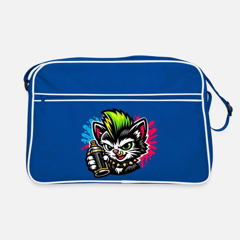 Graffiti Katze Sprühpunk Retro Tasche
