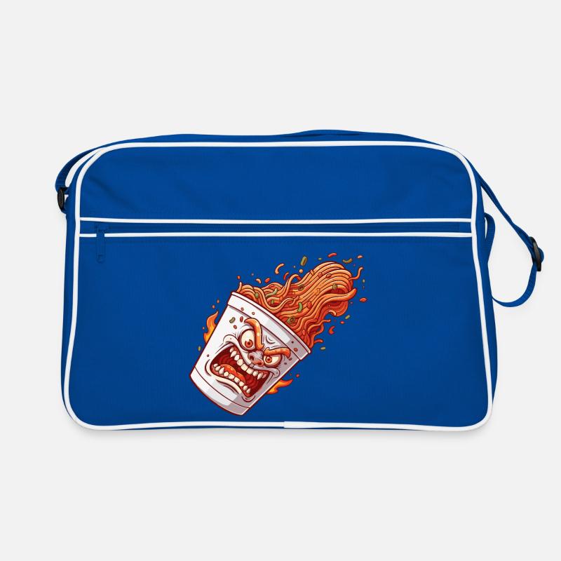 Flammender Becher Wutanfall Retro Tasche