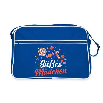 Sweets Sweet Tooth Cute Girl - Retro Bag - blue/white - Front