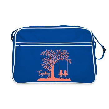 Living Together Together Love - Retro Bag - blue/white - Front