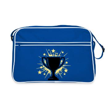 Cup Winner Trophy Stars - Retro Bag - blue/white - Front