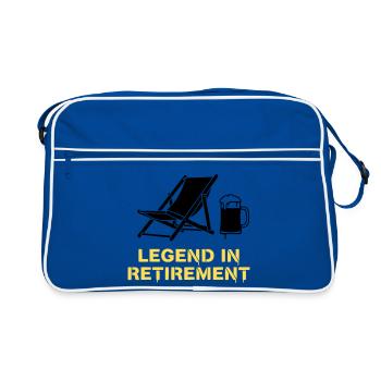 Retired Legend Pension Deck Chair - Retro Bag - blue/white - Front