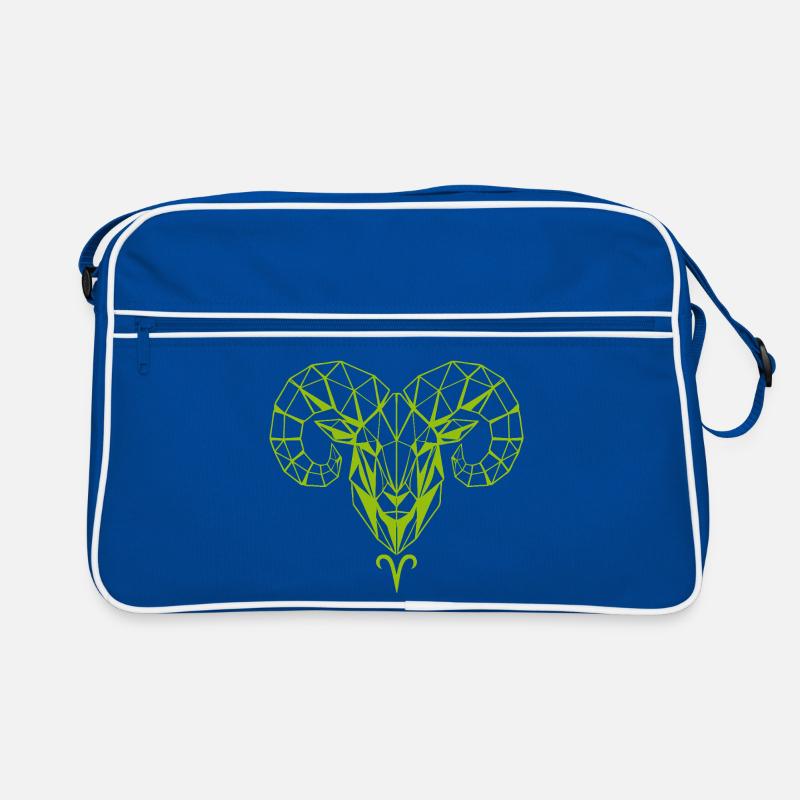 Conception géométrique de la tête de bélier Sac Retro
