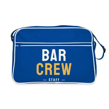 Bar Crew Staff Gastro Waiter Team Drinks Party - Retro Bag - blue/white - Front