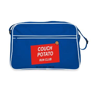 Club de Course Couch Potato - Sac Retro - bleu/blanc - Devant
