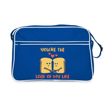 Bread Baker Bakery Bread Roll Baking - Sac Retro - bleu/blanc - Devant