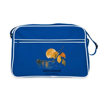 INDIAN SUMMER - Retro Tasche - Blau/Weiß - Vorne