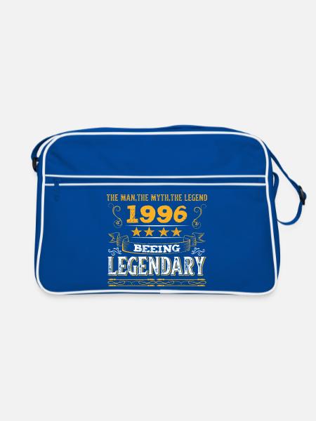 Birthday legendär 1996 - Retro Tasche - Blau/Weiß
